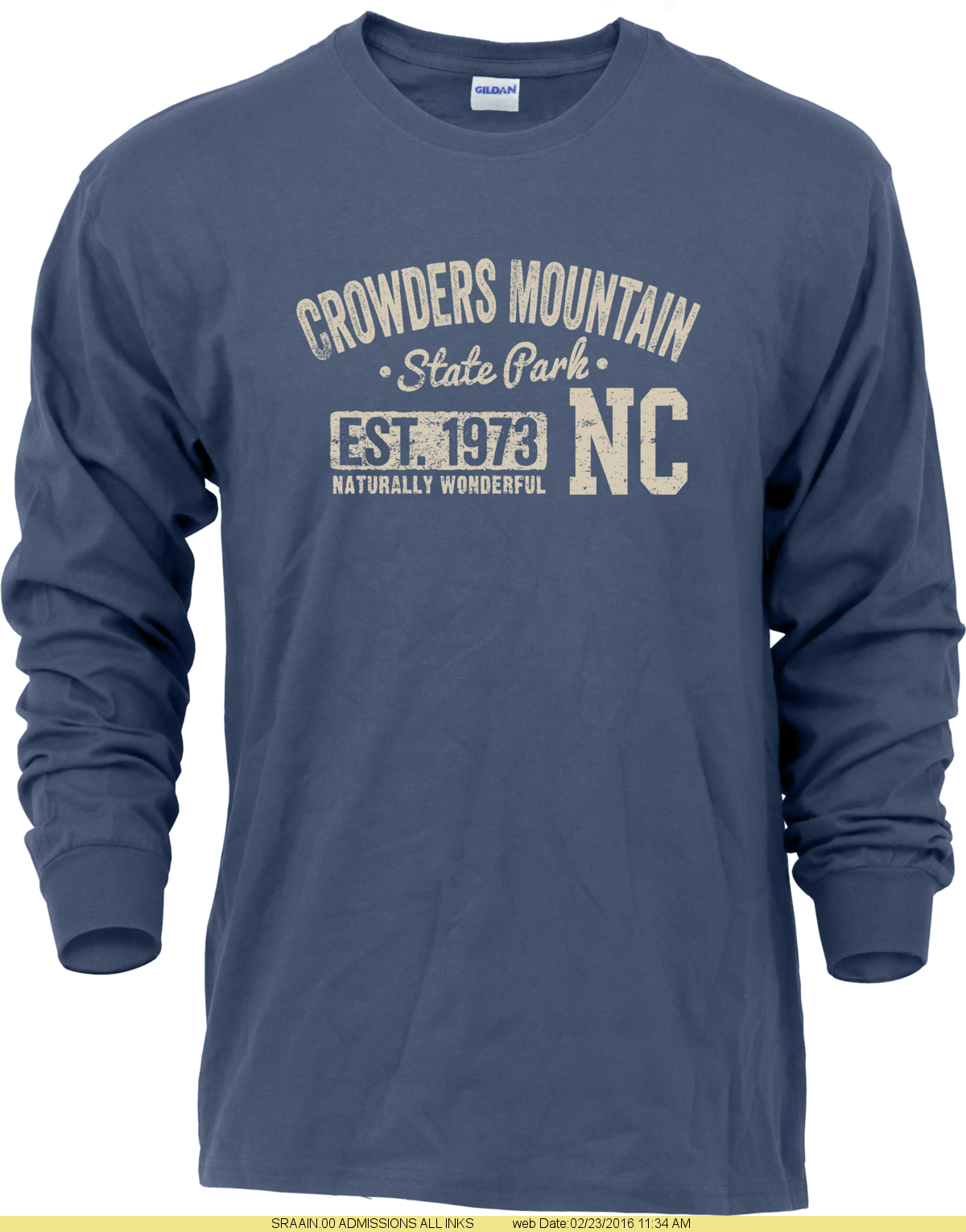 Crowders Mountain Long Sleeve T-shirt