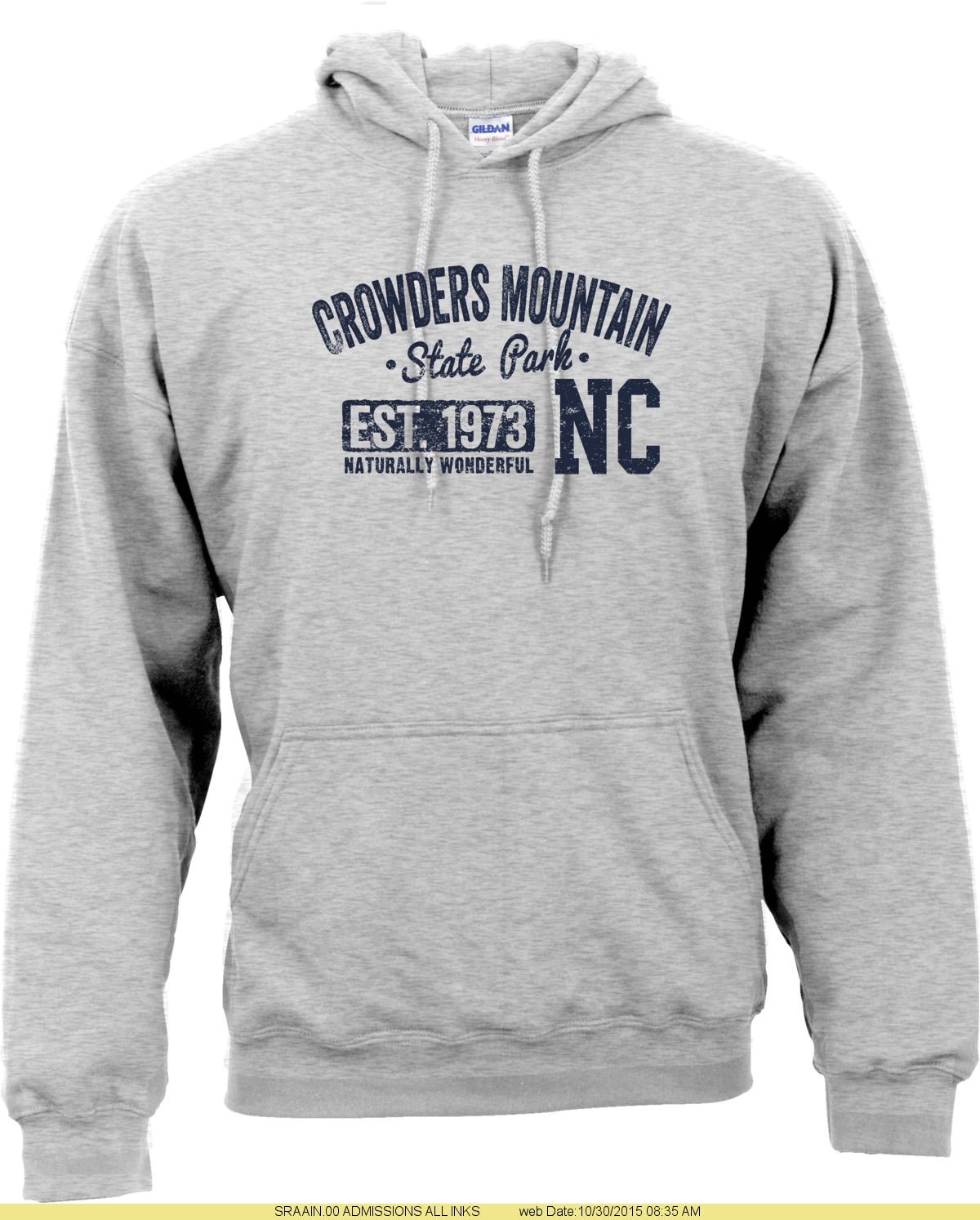 Crowders Mountain State Park Hoodie Sweatshirt