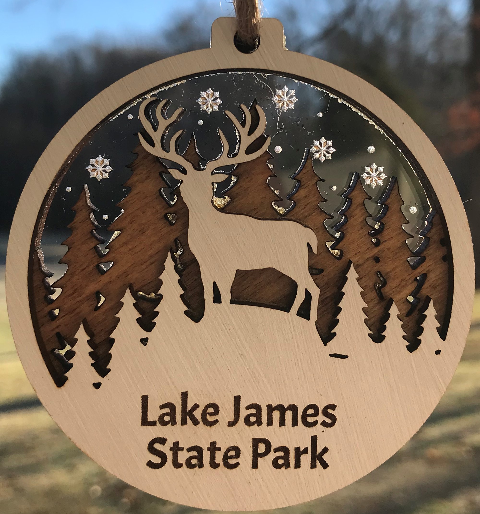 Lake James State Park Deer Ornament-LAJAdeer