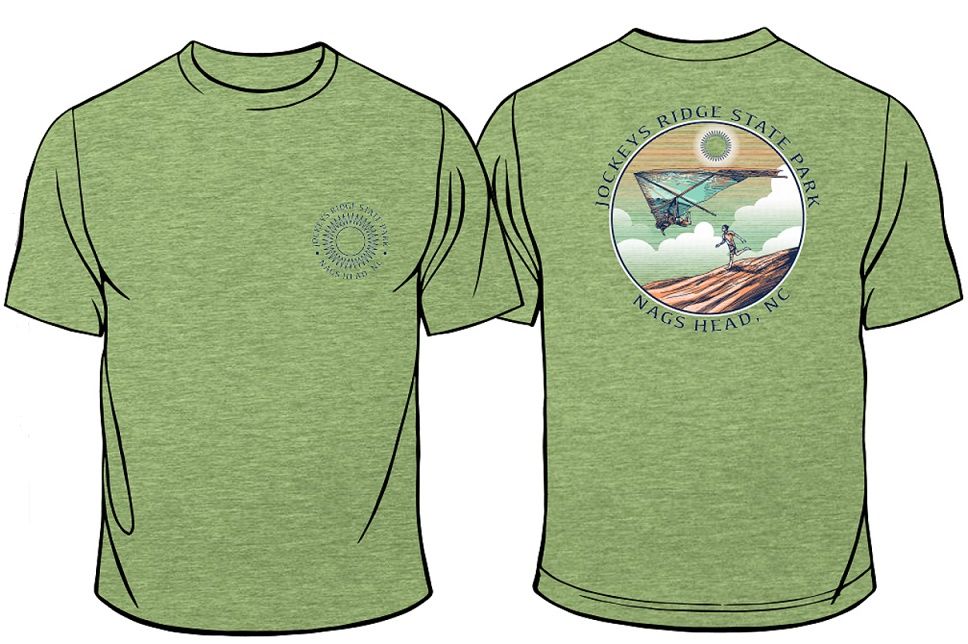 Jockey's Ridge State Park t-shirt-JORI green Jockey's Ridge State Park t-shirt-JORI green