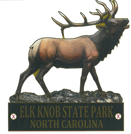 Elk Knob Elk Hiking Medallion